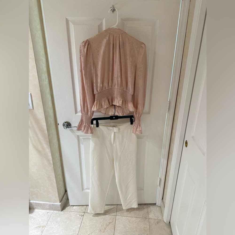 Elegant Cream Women's Pants